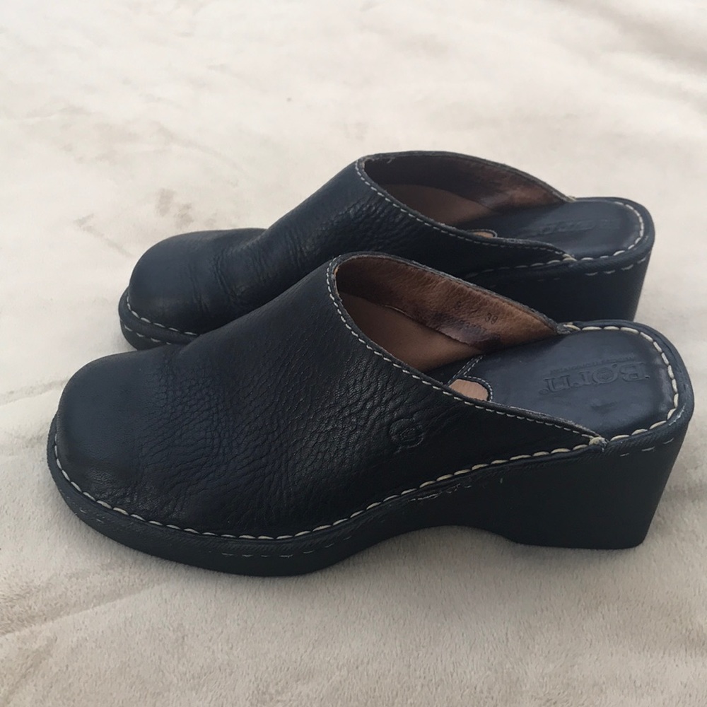 Born heeled mules, black